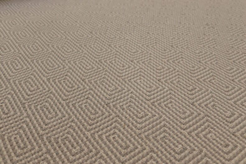 Jacquard Escargot Pebble stair runner by Hartley
