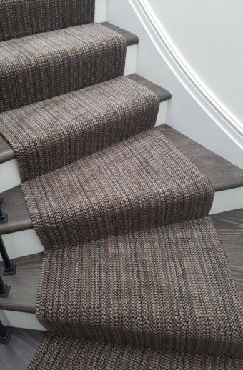 Josephine Grey stair runner by Hartley