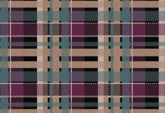 Quirky B Tartan Silver Tassie carpet by Alternative Flooring