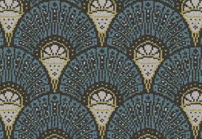 Quirky B Deco Teal carpet by Alternative Flooring