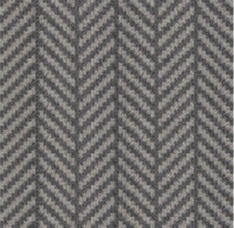 Metropol Herringbone Steel carpet by Hugh Mackay
