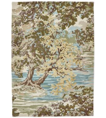 Ancient Canopy Olive Green 146701 rug by Sanderson