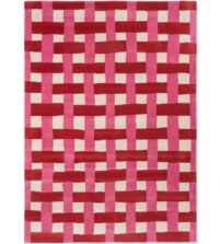 Basket Weave Coral Rose 144102 rug by Harlequin