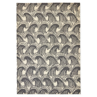 Ride the Wave Liquorice 125605 rug by Scion
