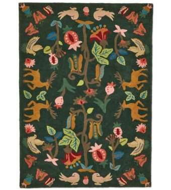 Forest of Dean Forest Green 146907 rug by Sanderson