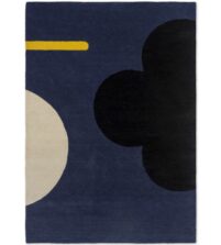 Geo Flower Denim 60608 rug by Orla Kiely