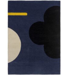Geo Flower Denim 60608 rug by Orla Kiely