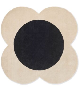 Flower Spot Ecru Black 158409 rug by Orla Kiely