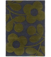 Spring Stem Marine 63908 rug by Orla Kiely