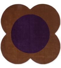 Flower Spot Chestnut Violet 158401 rug by Orla Kiely