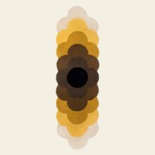 Optical Flower Dandelion 61206 rug by Orla Kiely