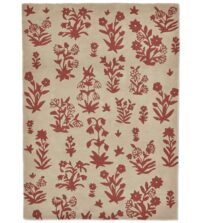 Woodland Glade Linen Russet Brown 146801 rug by Sanderson