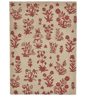 Woodland Glade Linen Russet Brown 146801 rug by Sanderson