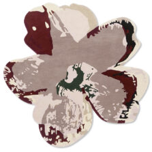 Shaped Magnolia Burgundy 162303 rug by Ted Baker