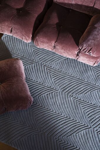 Folia Cool Grey 38904 rug by Wedgwood