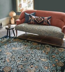 Bird Webbs Blue 128308 rug by Morris