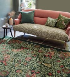 Bird Tump Green 128307 rug by Morris