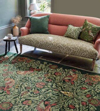 Bird Tump Green 128307 rug by Morris