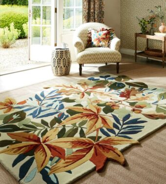 Robin's Wood Russet Brown 146501 rug by Sanderson