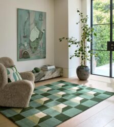 Blocks Fern 141907 rug by Harlequin