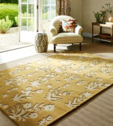 Woodland Glade Gold 146806 rug by Sanderson