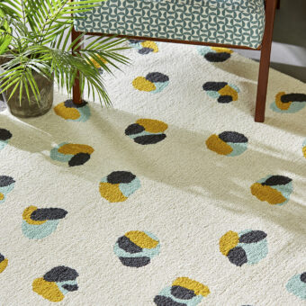 Leopard Dots Pebble Sage 125206 rug by Scion