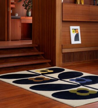 Wild Rose Fawn 159605 rug by Orla Kiely