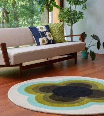Sunflower Olive 60007 rug by Orla Kiely