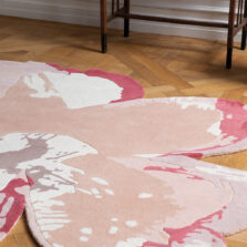 Shaped Magnolia Light Pink 162302 rug by Ted Baker