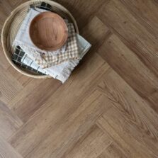 View of WildFox Herringbone luxury vinyl tile by Harvey Maria