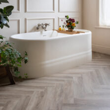 View of Oast Herringbone luxury vinyl tile by Harvey Maria