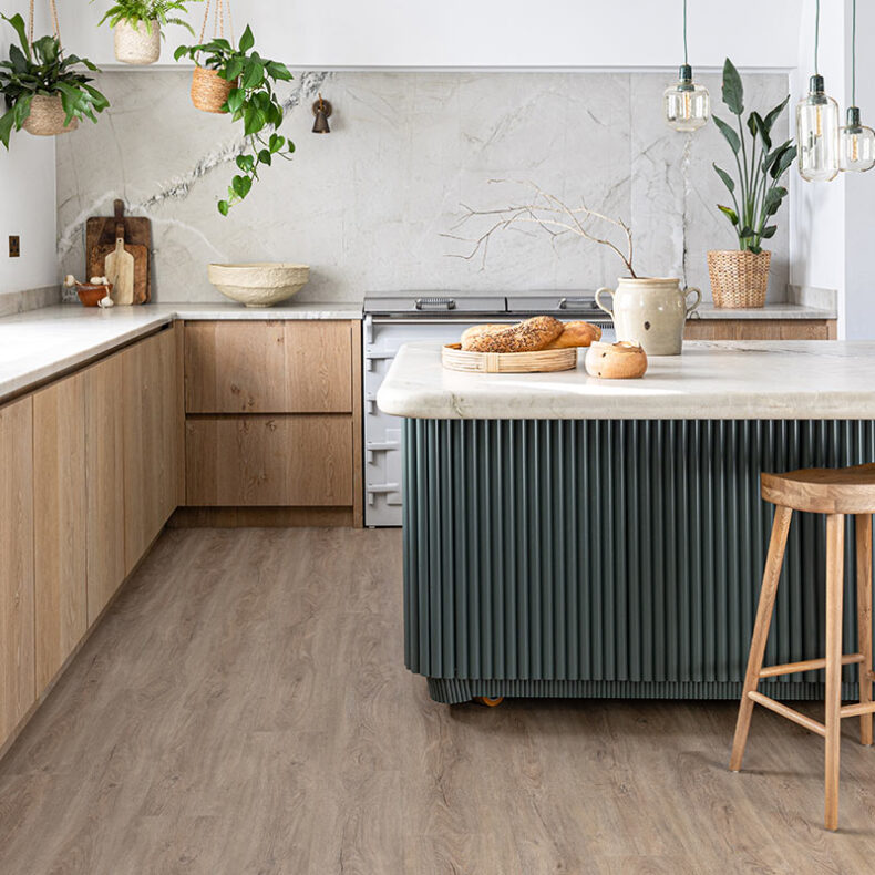 View of Rosehip luxury vinyl tile by Harvey Maria