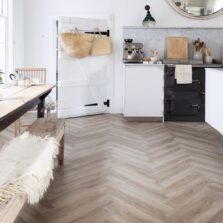 View of Oast Herringbone luxury vinyl tile by Harvey Maria