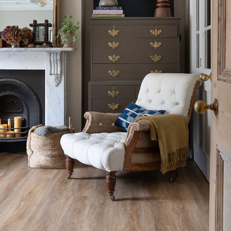 View of Brindle luxury vinyl tile by Harvey Maria