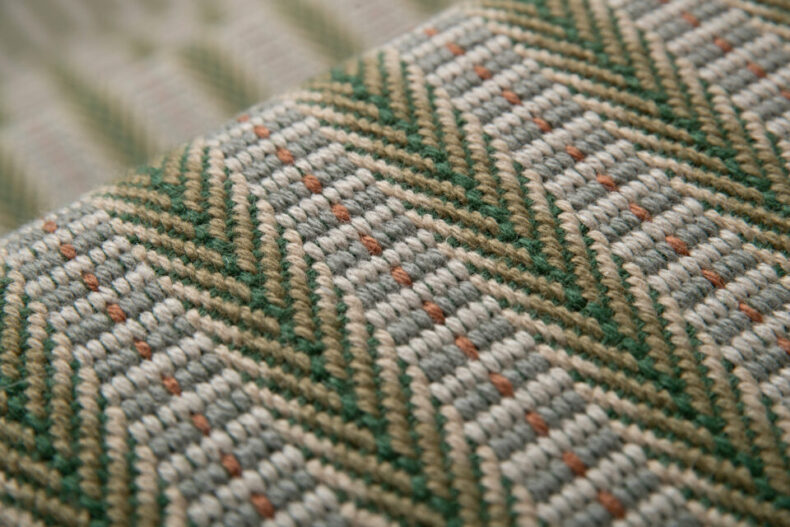 Dartmouth Green - 63cm stair runner by Roger Oates