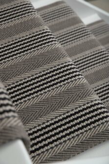 Sudbury Dark Stone - 60cm stair runner by Roger Oates