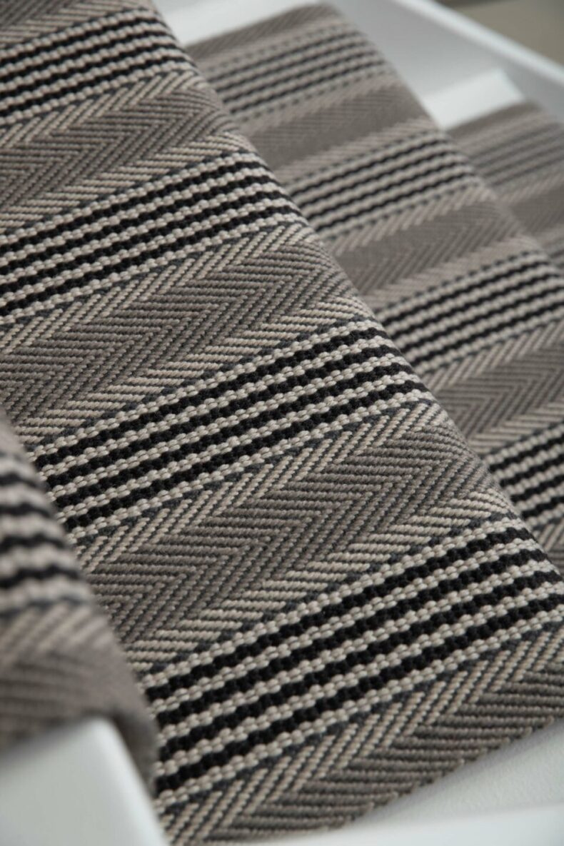 Sudbury Dark Stone - 70cm stair runner by Roger Oates