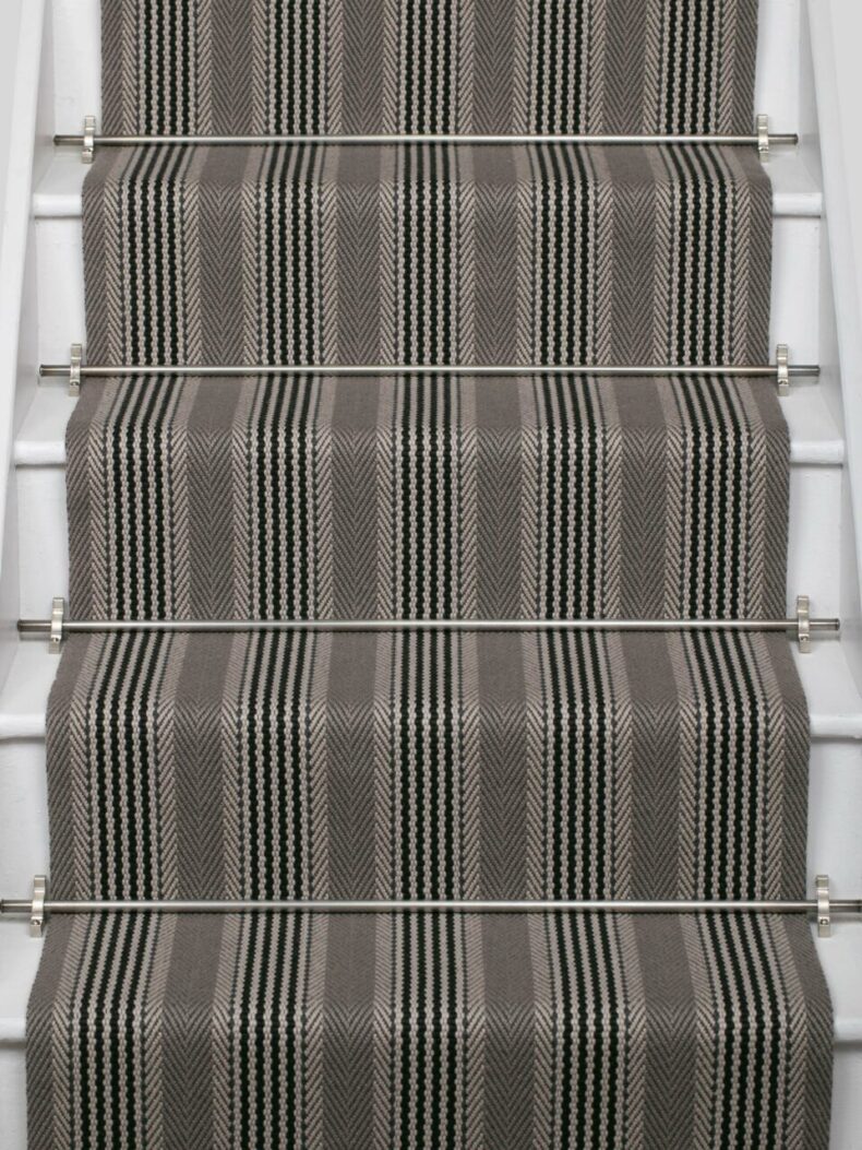 Sudbury Dark Stone - 70cm stair runner by Roger Oates