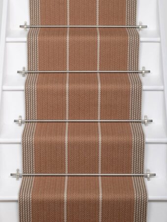 Swanson Tan - 60cm stair runner by Roger Oates