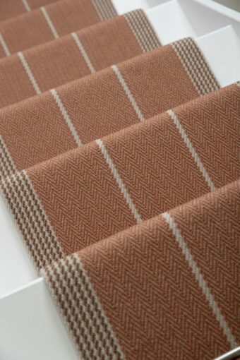 Swanson Tan - 60cm stair runner by Roger Oates