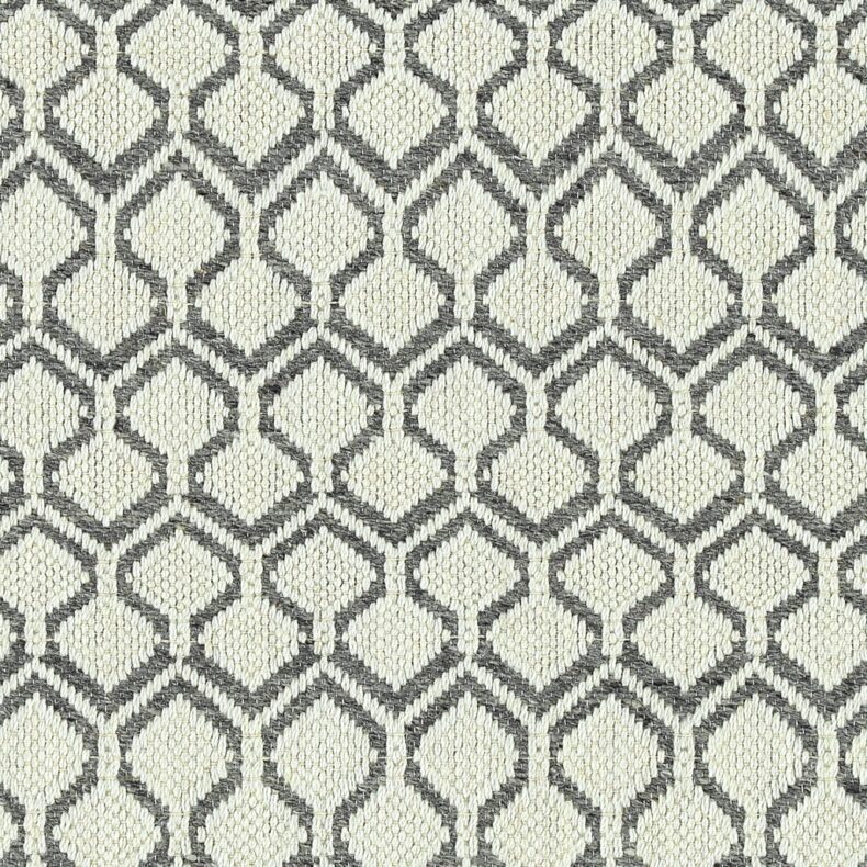 Fretwork Grey carpet by The Woven Edge