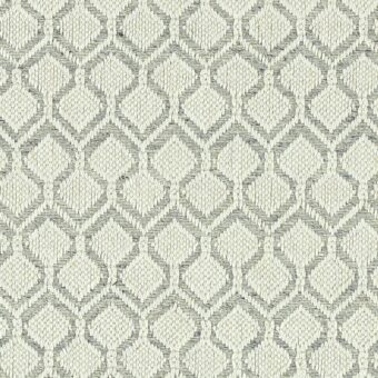 Fretwork Silver carpet by The Woven Edge