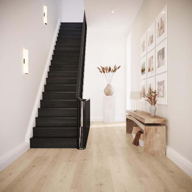 View of Silk Oak - Latte (Maximus ) luxury vinyl tile by Invictus