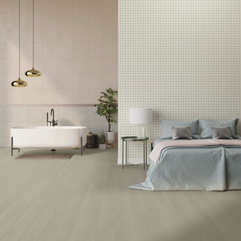 View of Elegant Oak - Vanilla (Maximus) luxury vinyl tile by Invictus