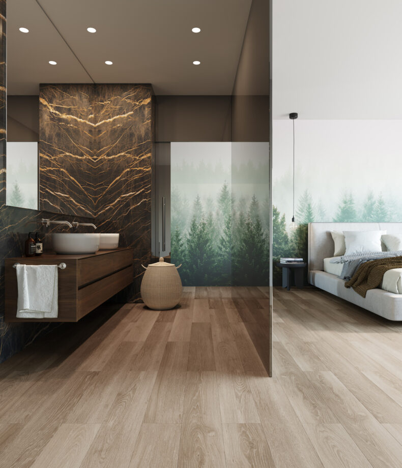 View of French Oak - Linen (Maximus) luxury vinyl tile by Invictus
