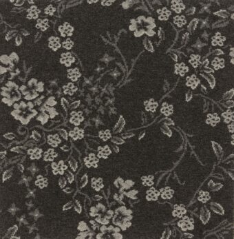 Purely Natural Flora and Fauna Flowering Vines Graphite carpet by Brintons