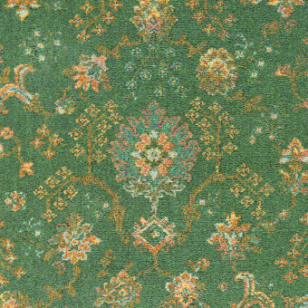Renaissance Green Palmette Broadloom carpet by Brintons