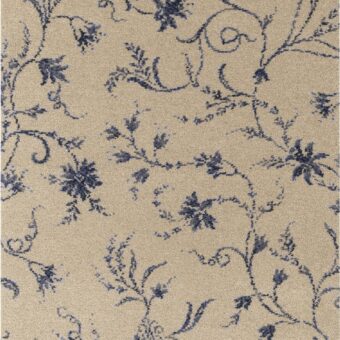 Classic Florals Nouveau Parterre Chalk Blue carpet by Brintons