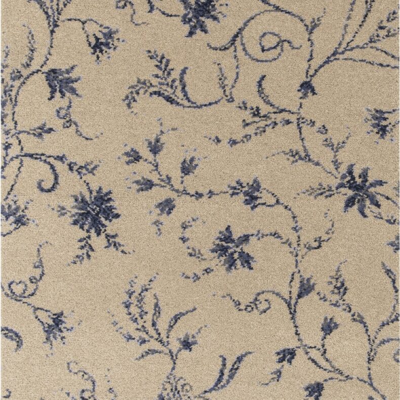 Classic Florals Nouveau Parterre Chalk Blue carpet by Brintons