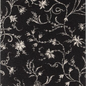 Classic Florals Nouveau Parterre Charcoal carpet by Brintons